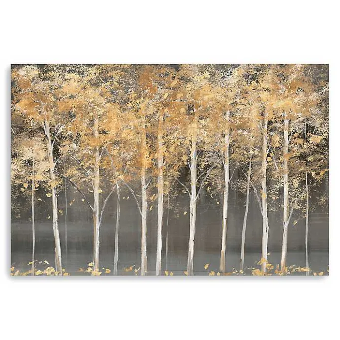 Clearance Kirklands Home Golden Forest Light Giclee Canvas Art Print