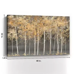 Clearance Kirklands Home Golden Forest Light Giclee Canvas Art Print