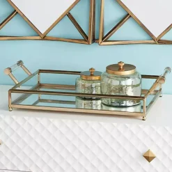 Hot Kirklands Home en Glammed Mirror Decorative Tray Gold