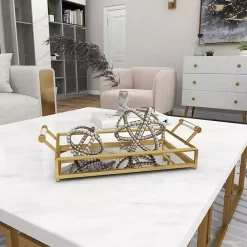 Hot Kirklands Home en Glammed Mirror Decorative Tray Gold