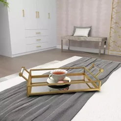 Hot Kirklands Home en Glammed Mirror Decorative Tray Gold