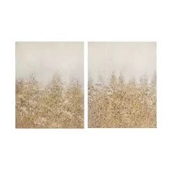 Best Kirklands Home en Glimmer Canvas Art Prints, Set of 2 Gold