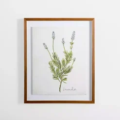 Sale Kirklands Home Golden Leaves Herbs Lavender Framed Art Print