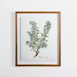 Best Kirklands Home Golden Leaves Herbs Rosemary Framed Art Print