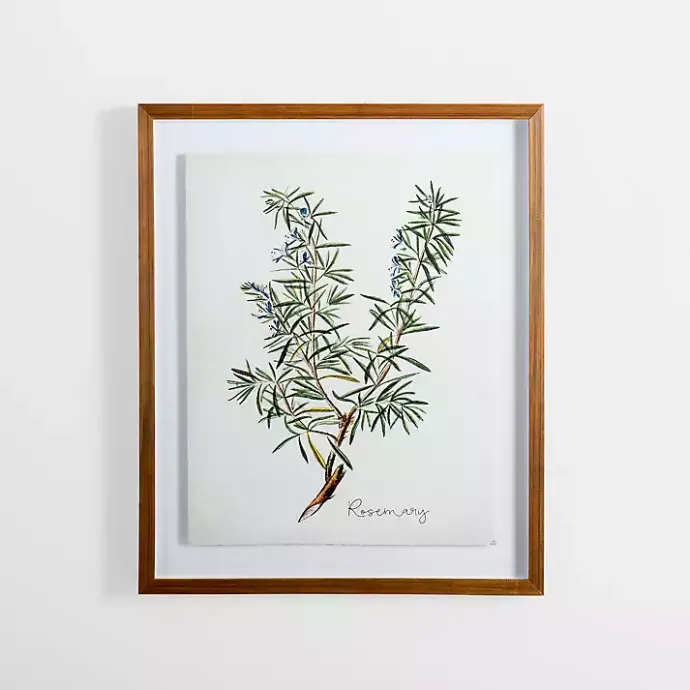 Best Kirklands Home Golden Leaves Herbs Rosemary Framed Art Print