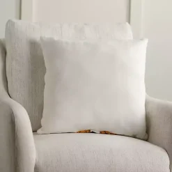 Discount Kirklands Home Golden Retriever with Santa Hat Christmas Pillow