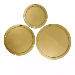 Outlet Kirklands Home en Ribbed Sunburst Wall Plates, Set of 3 Gold