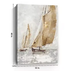 New Kirklands Home Golden Sails Canvas Art Print