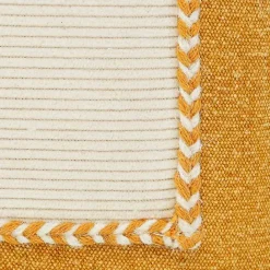 New Kirklands Home Golden Yellow Riviera Braided Frame Lumbar Pillow