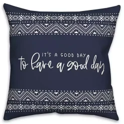 Clearance Kirklands Home Good Day Pillow Blue