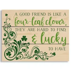 New Kirklands Home Good Friends are Lucky to Have Wood Wall Plaque