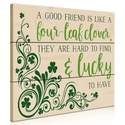 New Kirklands Home Good Friends are Lucky to Have Wood Wall Plaque