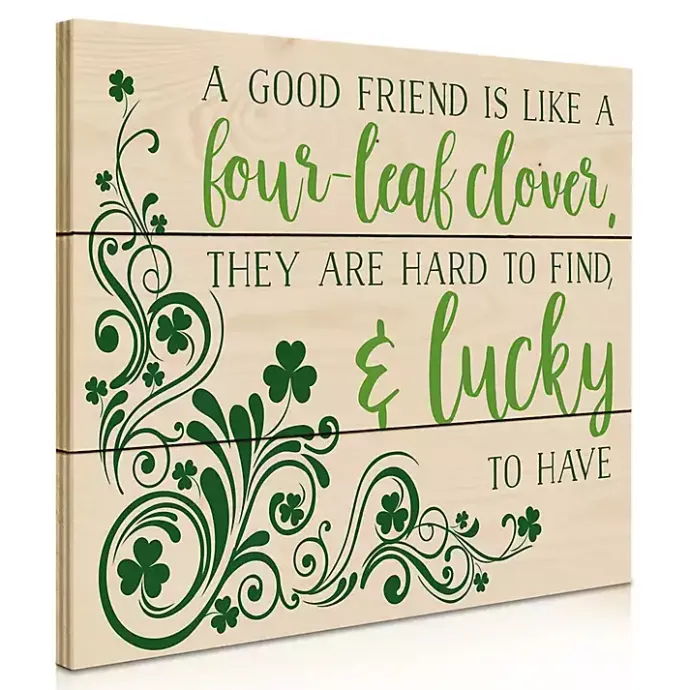 New Kirklands Home Good Friends are Lucky to Have Wood Wall Plaque
