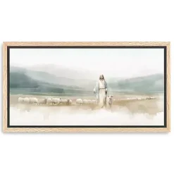 New Kirklands Home Good Shepherd Framed Canvas Art Print
