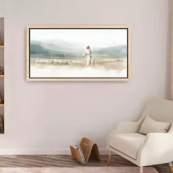 New Kirklands Home Good Shepherd Framed Canvas Art Print