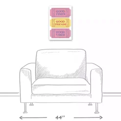 New Kirklands Home Good Vibes Ticket Stub Canvas Art Print