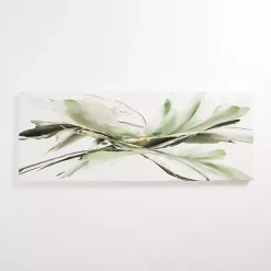 Discount Kirklands Home Graceful Greens Abstract Canvas Art Print