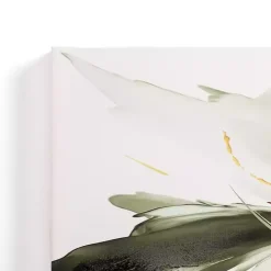 Discount Kirklands Home Graceful Greens Abstract Canvas Art Print