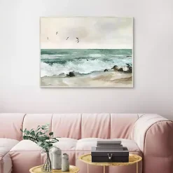 Online Kirklands Home Graceful Sea Framed Canvas Art Print