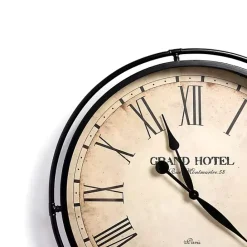 Hot Kirklands Home Grand Hotel Metal Wall Clock