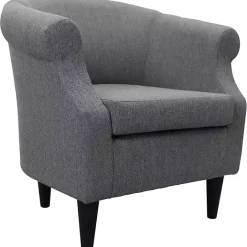 Discount Kirklands Home Granite Lorie Accent Chair Gray