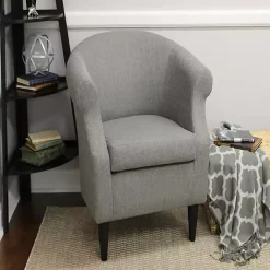 Discount Kirklands Home Granite Lorie Accent Chair Gray