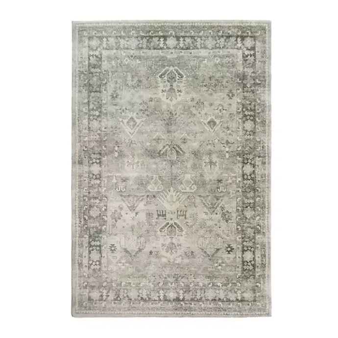 Sale Kirklands Home Graphite Rosette Area Rug, 7x9 Gray