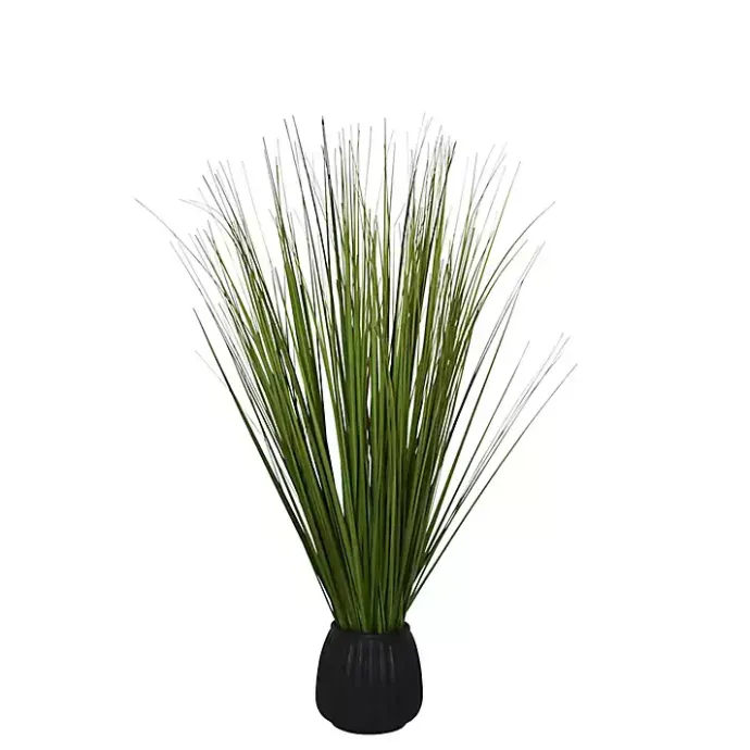 Best Kirklands Home Grass Arrangement in Black Ribbed Pot