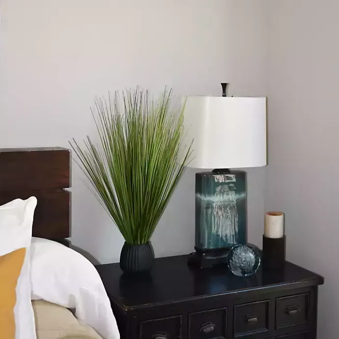 Best Kirklands Home Grass Arrangement in Black Ribbed Pot