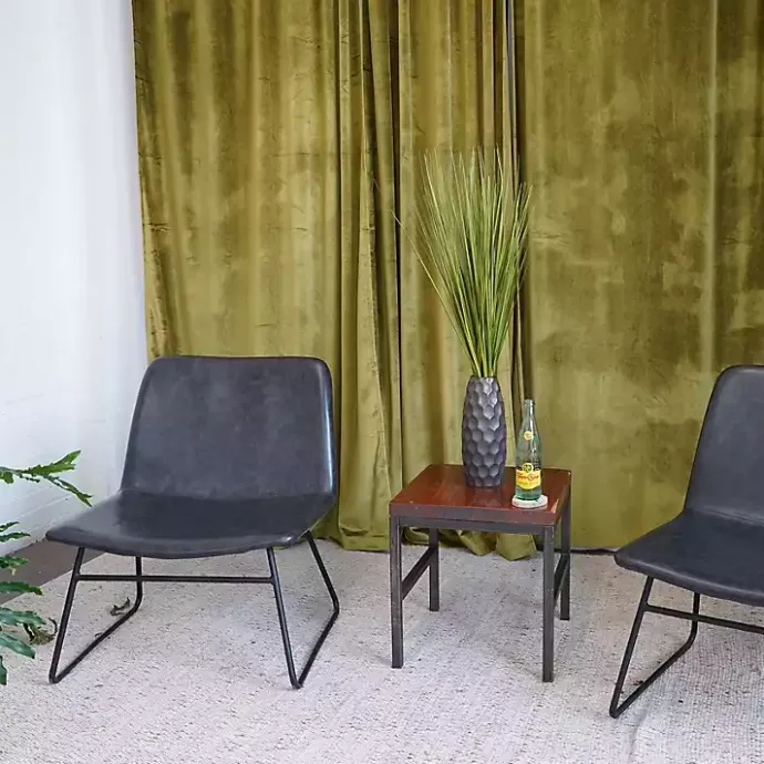 Outlet Kirklands Home Grass Arrangement in Gunmetal Honeycomb Pot