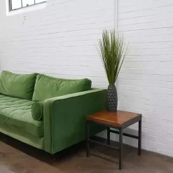 Outlet Kirklands Home Grass Arrangement in Gunmetal Honeycomb Pot