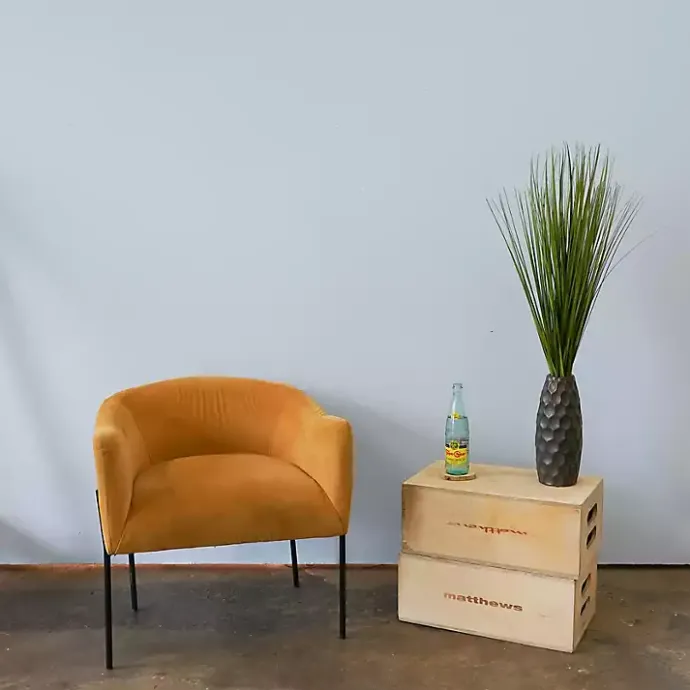 Outlet Kirklands Home Grass Arrangement in Gunmetal Honeycomb Pot