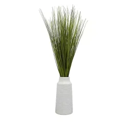 Best Kirklands Home Grass Arrangement in Ringed White Pot, 36 in.
