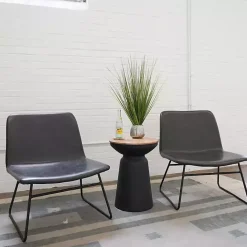 Clearance Kirklands Home Grass Arrangement in Silver Ribbed Pot