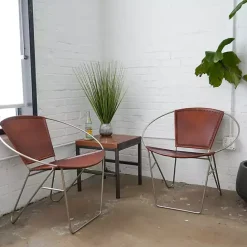 Clearance Kirklands Home Grass Arrangement in Silver Ribbed Pot