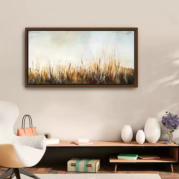 Outlet Kirklands Home Grass in the Breeze Framed Canvas Art Print