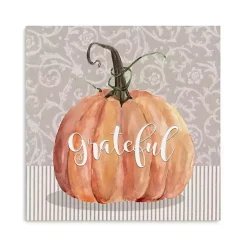 Sale Kirklands Home Grateful Pumpkin Canvas Art Print, 20x20