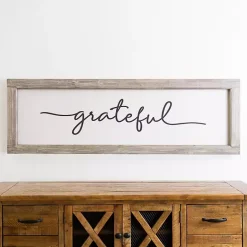 New Kirklands Home Grateful Wooden Wall Plaque