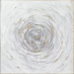 Kirklands Home Gray Abstract Swirl Metal Wall Plaque