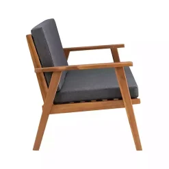 Clearance Kirklands Home Acacia Wood 4-pc. Outdoor Living Set Gray