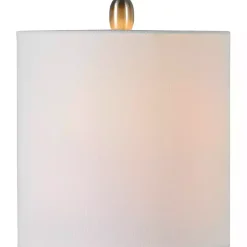 Clearance Kirklands Home Gray and Black Ceramic Table Lamp, Set of 2 White