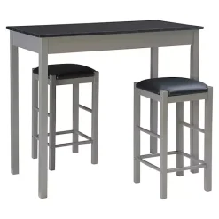 Online Kirklands Home Gray and Black 3-pc. Stool and Table Set
