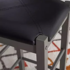 Online Kirklands Home Gray and Black 3-pc. Stool and Table Set