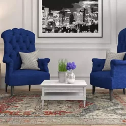 Sale Kirklands Home Gray and Blue Traditional Medallion Area Rug, 8x10