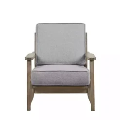 New Kirklands Home and Distressed Wooden Malibu Accent Chair Gray