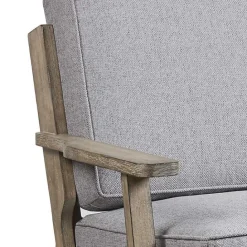 New Kirklands Home and Distressed Wooden Malibu Accent Chair Gray