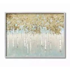 Sale Kirklands Home Gray and Gold Tree Framed Art Print