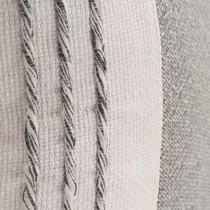 Sale Kirklands Home Gray and Ivory Color Block Pillow