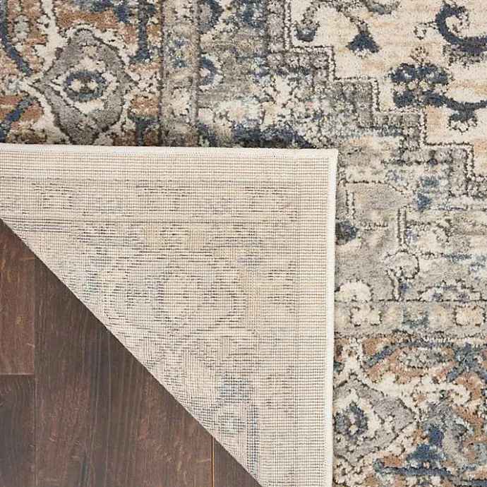 Best Kirklands Home and Ivory Nadia Medallion Area Rug, 4x6 Gray