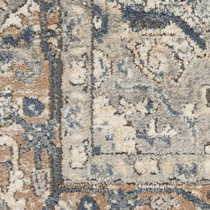 Best Kirklands Home and Ivory Nadia Medallion Area Rug, 4x6 Gray